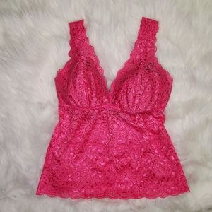 Pink Lace Top